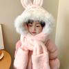 Conjunto de tres piezas de gorro, guantes y bufanda para niños con unicornio auténtico de Sanlio. Bufanda de invierno tres en uno cálida. Venta al por mayor.