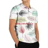 2026 Estilo de Vacaciones de Exportación Verano Nuevo Camisa Polo de Manga Corta con Cuello de Solapa para Hombre Camisa Estampada para Hombre