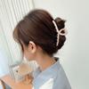 Veado branco mesmo estilo grampo de cabelo grande tamanho de tubarão hairpin fêmea cabeça de volta updo grampo de cabelo de alta qualidade