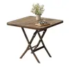 Mesa plegable, mesa y sillas de exterior, uso en patio y hogar, mesa cuadrada pequeña simple para poner puestos, mesa redonda portátil, mesa y sillas de comedor, juego de ocio