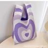 Bolso de mano para mujer, nuevo, con diseño de animales, estilo japonés y coreano, combinable con todo, tejido para exteriores.
