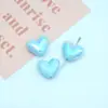 Acrílico Mabei Color Electroplateado UV Cuentas con Forma de Corazón Cuentas Hecho a Mano Accesorios DIY Cadena para Teléfono Móvil Material de Collar