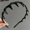 2024 novo tecido antiderrapante faixa de cabelo para cabelo quebrado com dentes onda grande faixa de pressão para lavar cabelo topo da cabeça acessórios de cabelo grampo de cabelo