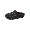 Zapatos peludos estilo Chanel pequeño para mujer, ropa de exterior 2026, nuevos de otoño, punta cerrada, media zapatilla, zapatillas cálidas de felpa y algodón, mules