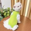 Suministros para Mascotas Ropa para Gatos Post-Esterilización Ropa Anti-Lameduras y Mordeduras Suave Super Elástica Corta Azul Sin Pelo para Gatos Suministros