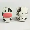 Llavero Colgante LED Luminoso Sonoro de Vaca Accesorios para Funda de Teléfono Móvil Vaca Dibujos Animados Bolsa Creativa