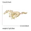 Nuevo Broche de Caballo Brillante del Zodiaco Europeo y Americano Transfronterizo Pin de Doble Uso Aleación Animal Accesorios de Ropa Personalizados para Hombres y Mujeres