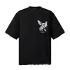 Camiseta Casual Versátil Tendência Moda Americana Tendência Representar Estampa de Anjo Nova Solta Manga Curta para Homens e Mulheres