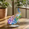 Ornamentos Acrílicos Impressão Plana 2D Transfronteiriços Coloridos Cristal Pavão Coruja Sapo Formiga Decorações de Arte