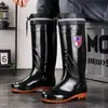 Botas de lluvia para hombre, zapatos de agua, botas de pesca, botas de caña alta y media para hombre con algodón añadido, zapatos sin cordones antideslizantes de caña baja, zapatos de goma impermeables, botas de agua para hombre