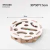 Juguete para Gatos Dispensador de Comida para Gatos Laberinto Rompecabezas Caja de Fieltro para Excavar Juguete Interactivo para Mascotas Campana para Gatos Pelota Multifuncional