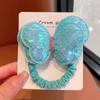 Cuerda para el Cabello de Mariposa con Lentejuelas Lazo para el Cabello para Niños No Daña el Cabello Lazo Cuerda para el Cabello para Cola de Caballo Alta Banda de Goma para Niña Adorno para la Cabeza