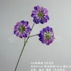 Buquê de flor de clematis artificial estilo europeu com 3 cabeças, materiais DIY para decoração de cena de casamento, flores artificiais para paisagismo e arranjos decorativos