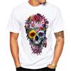 Camiseta de Manga Corta 3D Clase Bandera Europea y Americana Transfronteriza para Hombre Cuello Redondo Manga Corta Talla Grande Moderna