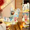 Linternas de Danza del León para Montaje de Puesto, Hechas a Mano DIY Modelo Nuevo 2026 Linternas Portátiles Brillantes para Niños para Puestos de Mercado Nocturno