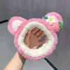 Diadema de Felpa 3D de Dibujos Animados, Diadema Dulce de Oso para Chicas, para Uso en Casa, Lavado de Cara, Maquillaje, Diadema para el Cabello
