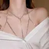 Collar de Nicho Europeo y Americano Cadena Corporal Bikini Cadena para Clavícula de Bikini Sexy Tormenta de Celebridades de Internet Accesorios Sexys