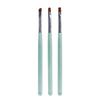 Nova caneta japonesa transparente de acrílico com 3 hastes para unhas, caneta de cristal, cabeça plana, cabeça redonda, caneta de fototerapia, cabeça oblíqua, pincel francês