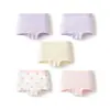 Balabala Ropa Interior de Algodón Tipo a Calzoncillos tipo boxer para Niñas para Bebés y Niños Mayores, Calzones de Cuatro Esquinas, Paquete de Cinco, Estilo Delgado de Verano