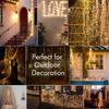 Luces Solares de Alambre de Cobre LED para Exterior, Luces de Hadas Atmosféricas, Estrella, Decoración de Navidad y Año Nuevo, Pequeñas Luces de Cadena Coloridas