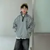 Sudadera con cuello alto para niño, Estilo nuevo Primavera y Otoño 2026, Elegante y Genial, Camisa básica informal para niños mayores, Ropa de otoño para niños