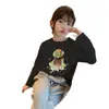 Camiseta de Manga Larga para Niña 2026 Nueva Primavera/Otoño Algodón Puro Capa Base Infantil Niña Elegante Moda Top Tendencia T