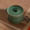 Piedra de tinta para olla caliente de cerámica, Plato de tinta, Caja de tinta, Lavador de tinta con tapa, Recipiente de tinta humectante de doble círculo, Especial para caligrafía, Uno de los Cuatro Tesoros del Estudio