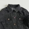 Chaqueta de Mezclilla Negra de Algodón para Niños, Chaqueta Trendy Estilo K para Primavera y Otoño de Niños, Venta al por Mayor de Exportación