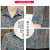 Ropa de primavera para mujeres de mediana edad y ancianas, camisa de manga tres cuartos delgada con solapa, top casual para mamá, ropa para abuela vieja, ropa de verano