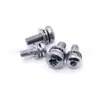 Pernos Dacromet de Acero Inoxidable 304, Pernos de Combinación de Tres Piezas con Cabeza Redonda Torx Interno, Pernos de Combinación de Tres Piezas con Cabeza de Lenteja Ranura Torx