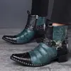 Zapatos de Caña Alta para Hombre Zapatos Casuales Británicos de Cuero Estilo Coreano Zapatos Blancos para Hombre Botas Martin Botines de Caña Media Alta Tendencia 660508