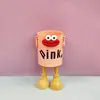 Porta Lápices de Hierro de Aspecto Elegante y Boca Ancha Pegatina Creativa de Escritorio Porta Lápices para Estudiante con Patas Caja de Almacenamiento Multifuncional Venta al por Mayor