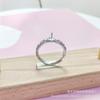 Anillo S925 de Plata de Ley Completo, Anillo, Accesorios de Cera de Abeja, Accesorios de Cuentas Redondas, Soporte Vacío, Sin Perlas, Diseño Original