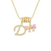Collar con Letras Dopamina Popular Transfronterizo Set de Tres Piezas con Accesorios de Lazo, Elegante y Versátil Set de Collares con Letras