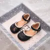 Sapatos de Couro Femininos Estilo Coreano 2026 Novo Primavera e Outono Pequenos Estilo Chanel Estilo Princesa Sapatos Infantis de Solado Macio Sapatos Mary Jane Femininos