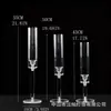 Candelabro Acrílico para Boda Luz Romántica de Lujo Cena a la Luz de las Velas Decoración Adorno de Vela Candelabro de Cristal Transparente para Boda