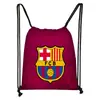 Bolsa com Cordão para Futebol da Copa do Mundo Transfronteiriça de 2026 com Estampa do Logo da Equipe, Mochila com Cordão de Poliéster, Bolsa de Armazenamento de Grande Capacidade