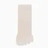 Calcetines de Cinco Dedos para Mujer, Calcetines de Verano Finos de Algodón hasta la Pantorrilla, Absorbentes de Sudor, Malla Transpirable, Antibacterianos, Calcetines Finos de Dedos Separados, Venta Directa del Fabricante