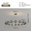 Lustre para Sala de Estar Minimalista Italiano Arte Criativa Anel Lâmpada Atmosférica Preta Vidro de Alto Padrão Feijão Mágico Lâmpada de Hall