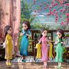 Figura de animación de dibujos animados de la serie de chicas hermosas, accesorios tridimensionales grandes, materiales de producción de bricolaje hechos a mano, accesorios de goma color crema