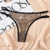 Transfronterizo para cinturón delgado sexy estampado de leopardo ropa interior para damas cómoda Hielo Seda T pants tentación caliente divertido tanga mujer