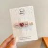 Pinzas para el Cabello Bordadas con Flores para Niñas Nuevas de Alta Gama Pinzas BB para Flequillo Lateral para Niñas y Bebés Lindos Accesorios para el Cabello