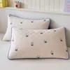 Funda de almohada para dormitorio de estudiante, a prueba de aceite y saliva, 48cmx74cm, juego de dos, funda de almohada individual para uso doméstico
