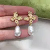 Pendientes Seiko de Perlas Barrocas Redondas de Agua Dulce Natural Retro Desmontables Múltiples Formas de Usar para Mujer Venta al por Mayor