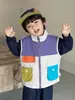 Chaleco para Niños Ropa de Abrigo Infantil Estilo Otoño 2026 Nueva Moda de Otoño Chaleco de Trabajo para Bebé Elegante