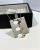 Versão alta colar clássico Monogram em formato de losango pulseira de quatro flores madrepérola branca flor única trevo de quatro folhas V dourado luxo leve usinagem de precisão CNC