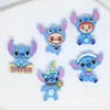 Nuevo Parche de Resina de Dibujos Animados Anime Stitch Hecho a Mano DIY para Funda de Teléfono Llavero Parche Materiales
