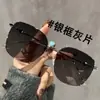 Óculos de Sol de Armação Grande Novos 2025, Óculos de Sol Versáteis de Metal da Moda de Alta Qualidade, Óculos de Sol Modernos com Proteção UV para Rostos Grandes