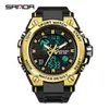 Reloj Deportivo Sanda para Hombres y Adolescentes Reloj Multifuncional para Estudiantes Resistente al Agua Esfera Grande Reloj Electrónico Venta Directa de Fábrica