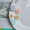 Flor de Cinco Pétalos Multicolor de Múltiples Capas Dibujo Animado Accesorios para Joyería DIY Pegamento de Crema Creativo Accesorios de Resina Materiales Hechos a Mano Venta al por Mayor